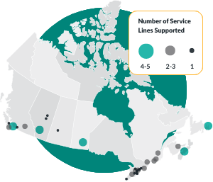 Map of Stericycle United States network